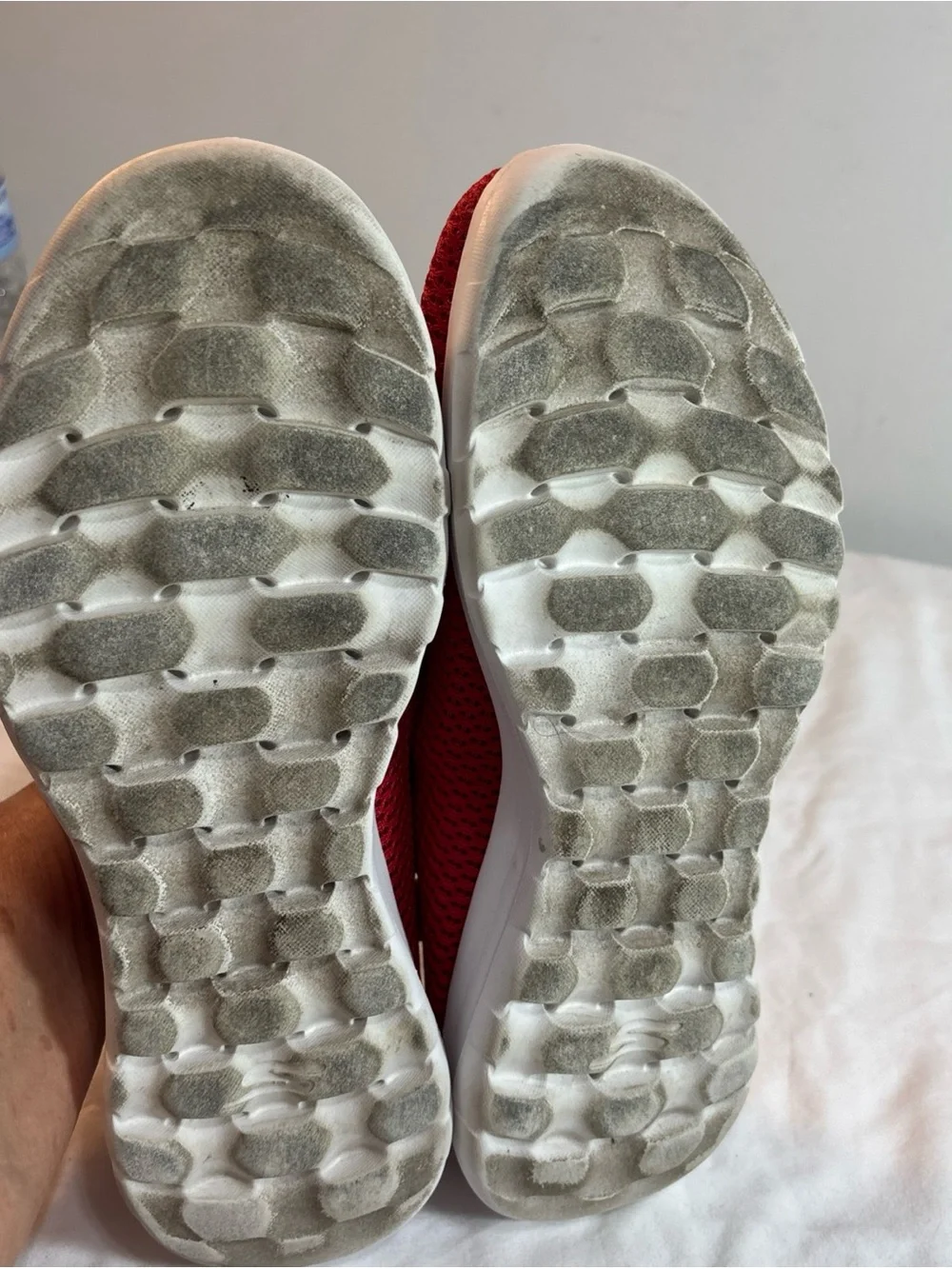 Skechers Red Slip-On Mesh Walking Shoes 8/21